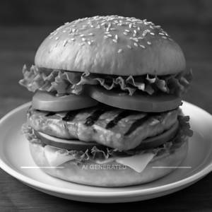Grilled Chicken And Cheese Burger