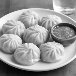 Veg Steamed Momos [8 Pieces]