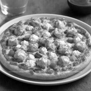 Cheese and paneer pizza