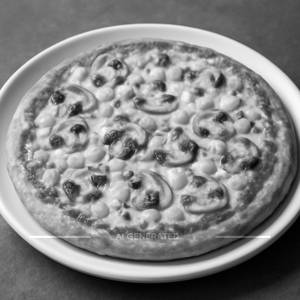 8" Cream Cheese Mushroom Pizza