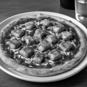 Paneer barbeque pizza