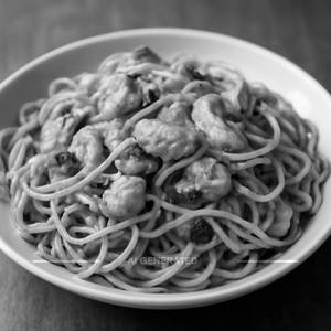 Burnt Garlic Chicken Noodles