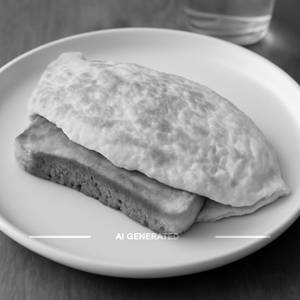 Plain bread omelette(2eggs