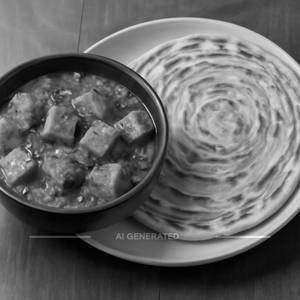 Paneer Kolhapuri + 5 Tawa Paratha