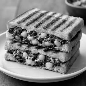 Corn And Spinach Sandwich