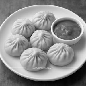Veg Steam Momos (6 Pcs)