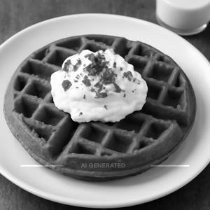 Red Velvet Cream Cheese Waffle