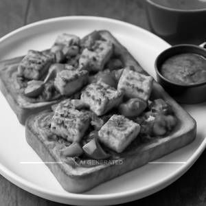 Paneer tikka toast