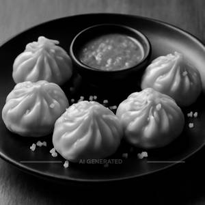 Chicken Garlic Momo (5 Pcs)