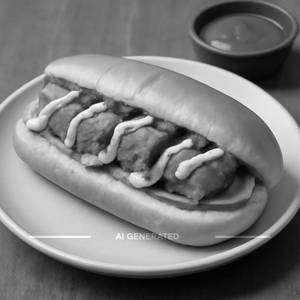 Paneer Tikka Hot Dog