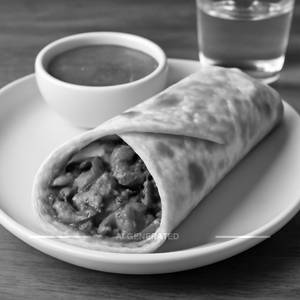 Egg Paneer Tikka Roll