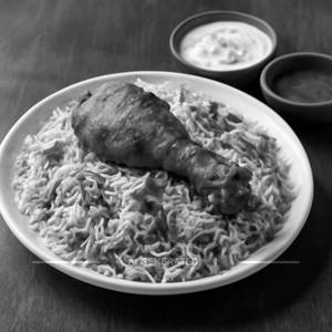 Chicken Dum Biryani (Half Plate)