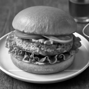 Chicken patty burger