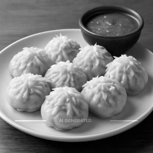 Veg Cheese Steamed Momos (10 Pieces)