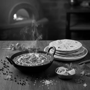 Paneer butter masala + tandoori roti + salad
