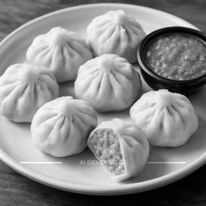 Paneer momos (steamed)
