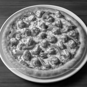 Chicken loaded pizza