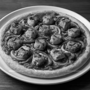 Paneer barbeque pizza