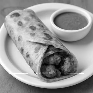 Chicken tikka roll
