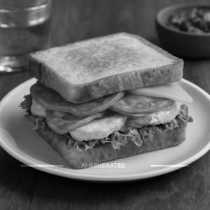 Chicken Seekh Salami Sandwich
