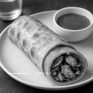 Double egg chicken roll
