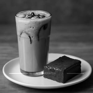 Cold Coffee With Brownie