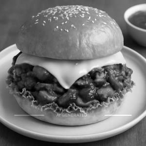 Veg cheese burger