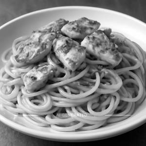 Spaghetti Aglio-Olio Chicken