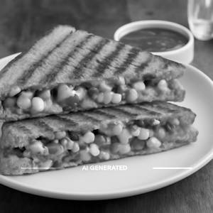 Corn chilli sandwich