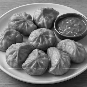 Veg fried momos