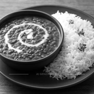 Authentic Dal Makhani With Rice