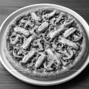 Mushroom Chicken Pizza