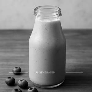 Blueberry milkshake