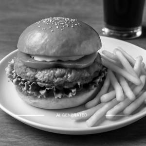 Chicken Burger With Fries