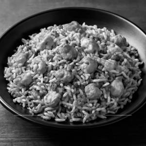 Chicken Garlic And Onion Fried Rice