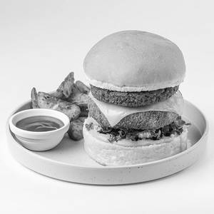American Cheese Lamb Burger