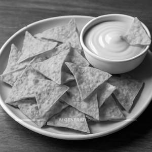 Nachos With Cheese Dip