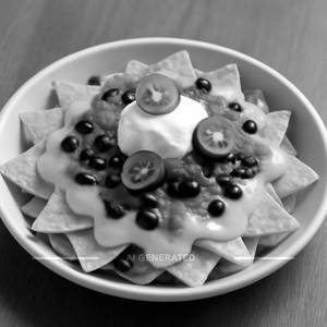 Spicy Mexican Bean Nachos