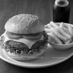 Cheese burger combo