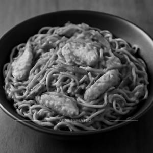 Chicken schezwan noodles [half]