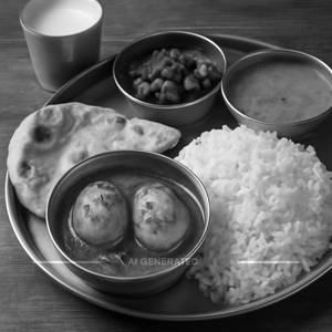 Egg Masala Thali