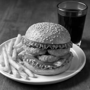 Prawn Burger Meal