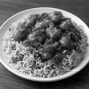 Chicken manchurian rice full