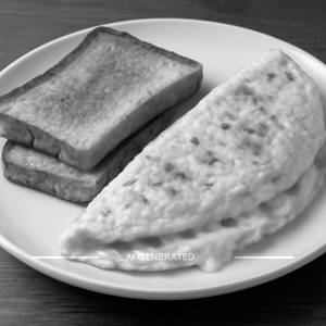 Cheese Bread Omelette