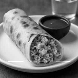 Egg Bhurji Kathi Roll