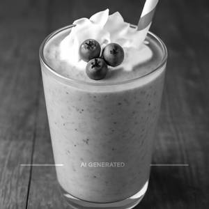 Blueberry milkshake