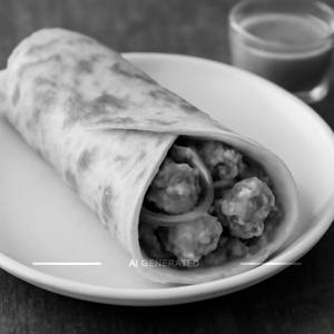 Paneer tikka egg roll