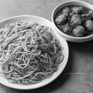 Hakka Noodles + Chilli Paneer
