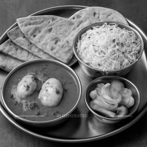 Egg Curry Thali