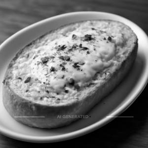 Cheese bread omlet